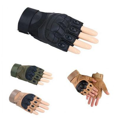 China Leather Outdoor Sports Gym Tactical Military Training Cycling Tactical Gloves for sale