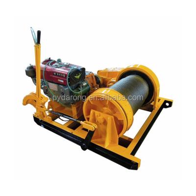 China AUTOMATIC Gasoline Engine Powered WINCH 3000kg 5000kg 8000kg 10,000 kg lbs capacity lifting or pulling for sale