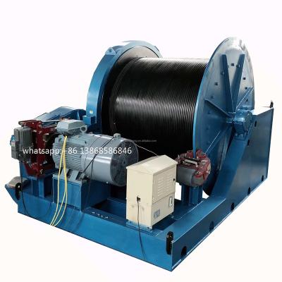 China Coal Metal Ore Mining Crane 5Ton Winch For Vertical Slope Shaft Lifting Pull Large Capacity Slow Speed ​​Brake Safe Device for sale