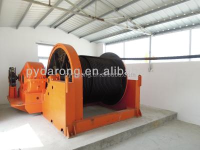 China AUTOMATIC Sliding Way Winch For Shipyard Dry Dock Air Bag Or Marine Rail Transportation for sale