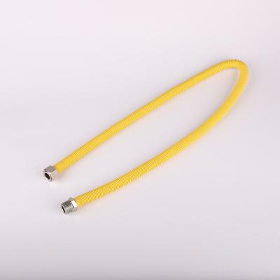 China Eco - Friendly Yellow GAS China Manufacture 304 / 316l Corrugated Natural Gas Flexible Hose For Cold Water for sale