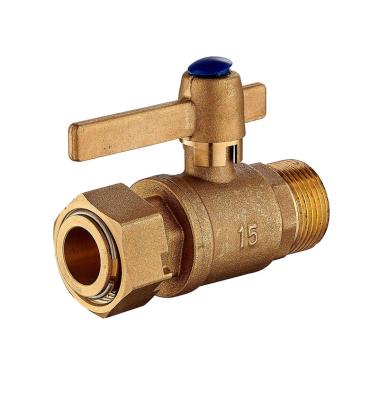 China CW617N General Water Meter Brass Ball Valve With Brass Handle for sale