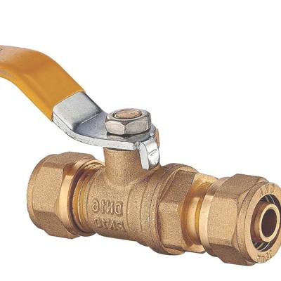 China General Brass Double Female Thread Ball Valve Female Thread Ball Valve Double Brass Drinking Water Use for sale