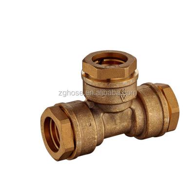 China Customized BRASS Compression Fitting For PE Pipe for sale