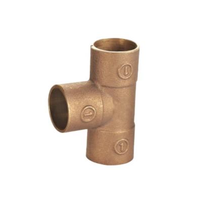 China C84400 ZG Low Prices Ferrule Tee Nipple Connector Quick Fitting Air Bronze Male Female Compression Tube for sale