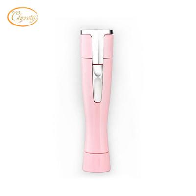 China Mini Professional Rotating Facial Epilator 2020 Single Blade Pain Less Epilator Portable Battery Operated Ladies Facial Epilator for sale