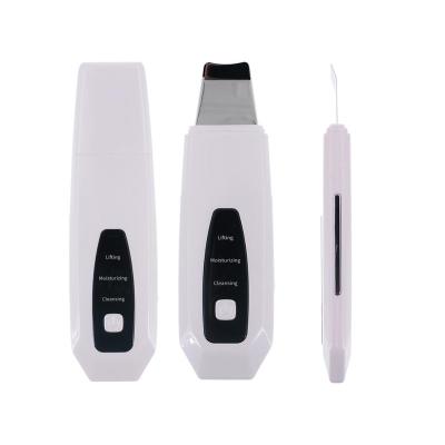 China New Design Acne Treatment Hand Grip Ultrasonic Face Cleaner Microcurrent Microcurrent Skin Scrubber for sale