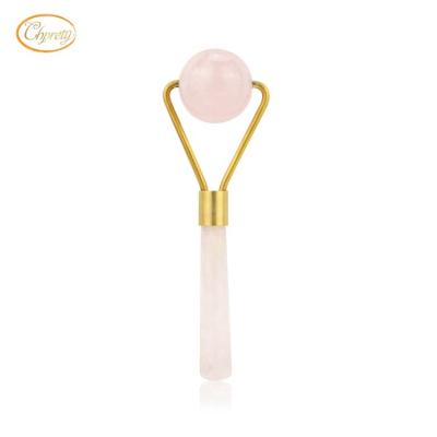 China Use at home personal or in beauty salon wholesale factory directly sell to massage anti aging facial tool natural rose quartz crystal jade roller for face and body for sale