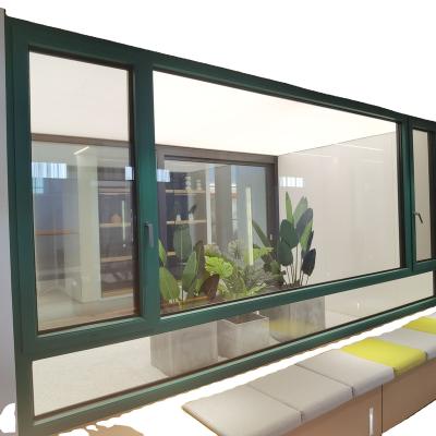 China Hot Sale Modern Thermal Aluminum Clad Wood Clad Wood Composite Double Tilt-Turn Glass Window for sale