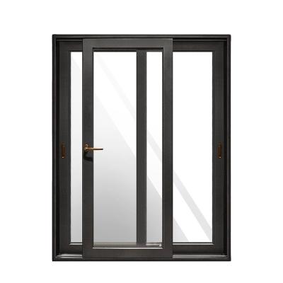 China Modern High Quality Soundproof Wooden Aluminum Air Imported Hardware Tent Window Glass Door Mosquito Screen for sale