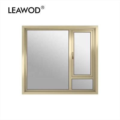 China NEW Folding Screen Technology LW100 Burglar Proof Aluminum Alloy Casement Window With Mosquito Net for sale