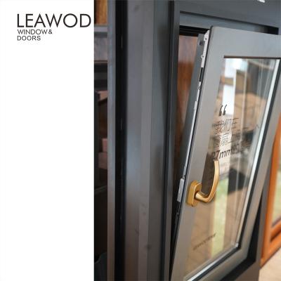 China New LN65 Swing Opening Process Exterior Double Glazed Aluminum Glass Casement Windows for sale