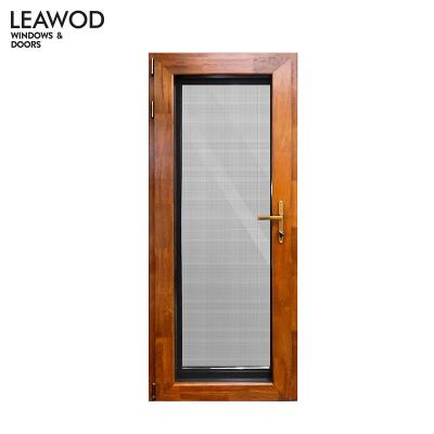 China Swing Customization Design Aluminum And Wood Composite Opening Hinge Exterior Door for sale