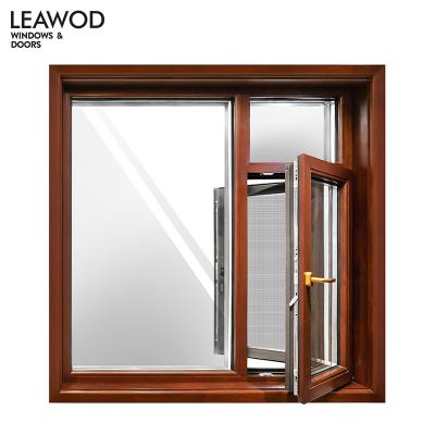 China Swing Timber Doors And Windows Style In House Window Grill Design With Double Low-E Silver Glass for sale