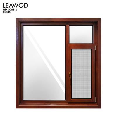 China Swing Classic KN60 Tilt And Turn Wood Clad Aluminum Composite Casement Window for sale