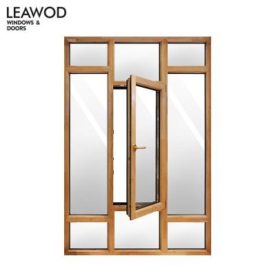 China Swing Design SN86 Modern Aluminum Clad Wooden Casement Window for sale