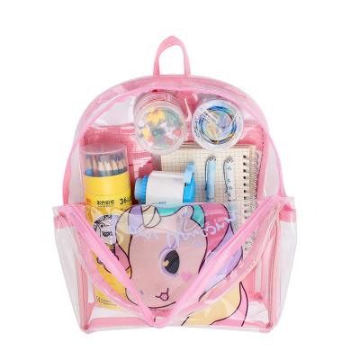 China Aizhu Odm Summer Spot Kindergarten Schoolbag 2022 Laser Backpack High Quality New Cartoon Colorful Transparent Cute Rabbit Children for sale