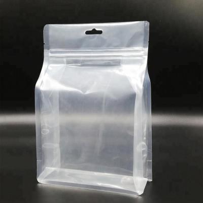 China Recyclable Factory Custom Clear Side Gusset Plastic Bags Packaging Transparent Packaging Bags For Food for sale