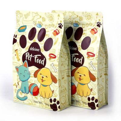 China Top Side Resealable Plastic Gusset Flat Bottom Zipper Flat Bottom UV Spot Custom Printed Packaging Bags for sale