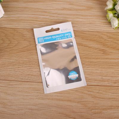 China Recyclable Custom Printed Plastic Three Side Seal Bag Digital Line Small Electric Pouch With Self Seal Top for sale