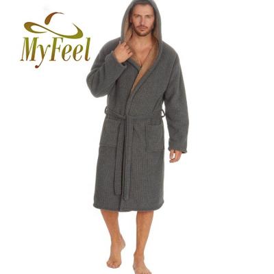 China 2022 fashion latest QUICK DRY personalized hooded dressing gown for men for sale