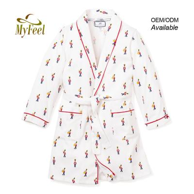 China Customs Boys Thermal Robes Dresses Kids Nightrobe Pijama Nightgowns Set Cotton Kids Pajamas Set For Winter for sale