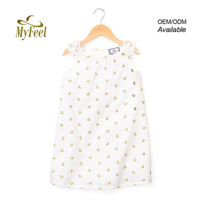 China QUICK DRY Factory Customized Nightgowns Loungwear Peignoir Enfant Children Nightgown Girls Nightgowns Kids Sleepwear for sale