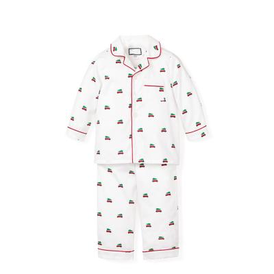 China 2021 hot sale children's clothing QUICK DRY printed two-piece pajamas set comfortable long sleeve child pajamas for sale