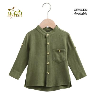 China 100% factory long sleeve shirts Anti-wrinkle kids cotton shirts white baby boy shirts boys fashionable shirts for sale