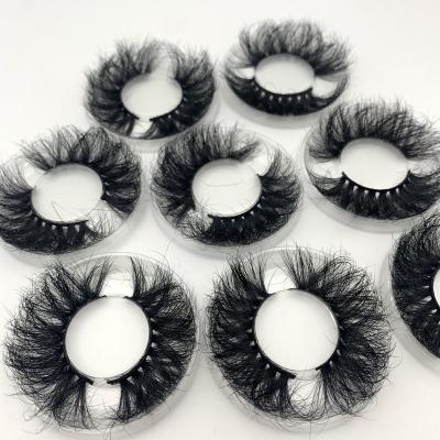 China 25mm long fluffy seller Winged Lash Box Curly Mink Lashes custom made 3d Mink Eyelashes fur eyelash Wholesale Real Mink style for sale