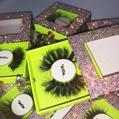 China 25mm Mink Eyelashes Wholesale Diamond Eyelash Winged Dramatic Box Packing With Your Private Label 3d Mink Lashes Vendor for sale