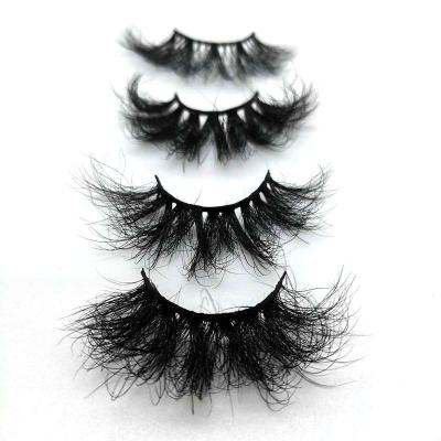 China Wholesale 3D Fluffy Lashes Crisscross With Custom Brand 25mm Luxury 5D Mink Eyelash 3d Mink Lashes for sale