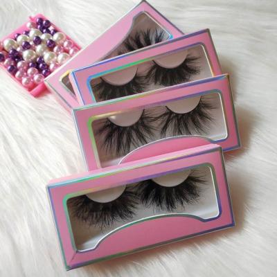 China Good Quality Natural Soft 25mm Crisscross Mink Eyelashes Fluffy 5d Style 18mm 20mm 22mm for sale