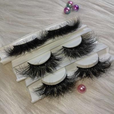 China Wholesale 100 Mink Lashes In Bulk Crisscross Fluffy Eyelashes 25mm Long With Private Label Lashes3d Mink Wholesale Vendor for sale