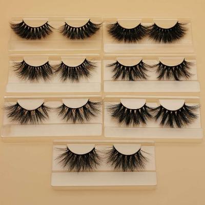 China Full Custom Premium Crisscross 25mm Mink Lashes Wholesale Vendor Strip Lash Box 3D for sale