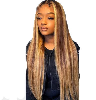 China As Seller Of Tops Hair 13*4*1 Part Lace Wig T Piece Piano Color Wigs Light Weight Straight Hair Wig for sale