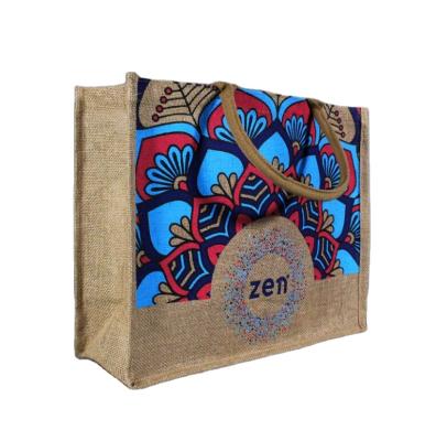 China Promotion Folding Reusable Collapsible Canvas Jute Shopping Bags for sale