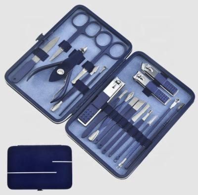 China 2021 New Arrival Personal Care Amazon Top Selling Spray Paint Craft Manicure Nail Clippers 18-Piece Set Nail Tool Beauty Set for sale