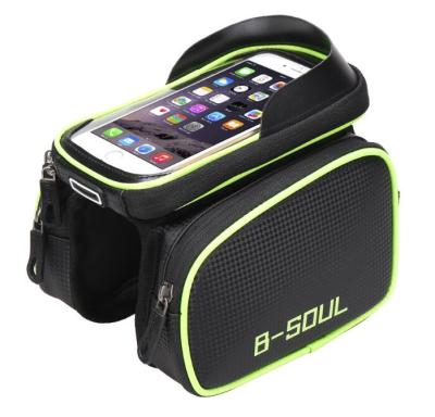 China Sport 2021 New 4 Types Bicycle Bags Bike Mountain Bike Front Touch Screen Phone Bag Top Tube Pannier Cycling Bag For Bicycle for sale