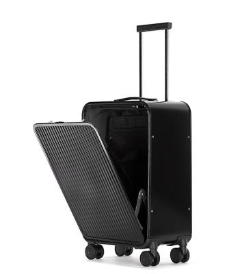 China Amazon New Top Quality Aluminum Travel Luggage Business Trolley Suitcase Bag Spinner Aluminum Boarding Carry On Luggage Sale for sale