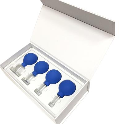 China Anti Aging Silicone Body Cupping Glass Cupping Therapy Set For Face And Body Vacuum Cupping Set for sale