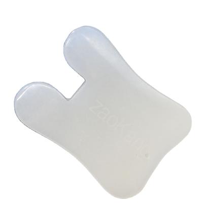 China Jade Gua Sha Scraping Tool Gua Sha Scraping Gua Sha Board Handheld H Shaped White Scraping Board Gua Sha Scraping Board for sale