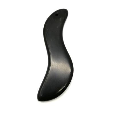 China New Portable Bian Stone S Shape Scraping Board Gua Sha Tools For Body Gua Sha Massage for sale