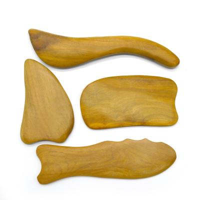 China Body Sandalwood Acupuncture Points Gua Sha Tool Wood Guasha Trigger Key Tools for sale