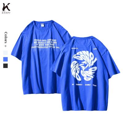 China 2023 Anti-Wrinkle Manufacturer Foam Cotton High Quality Oversized Heavy T-shirt Custom Logo Puff Printing T-shirt 100% for sale