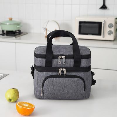 China Large Lunch Box Zipper Heat Insulation Bag Thermal Hot Selling Waterproof Cooler With Ziplock for sale