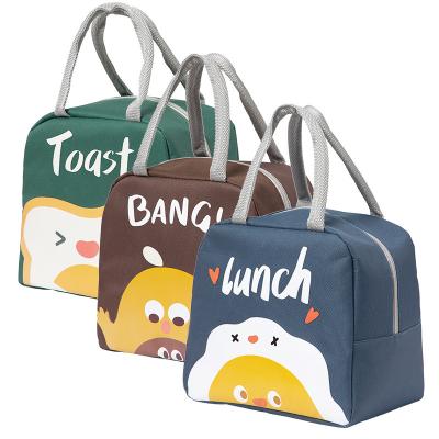 China Cartoon Fun Thermal Insulation Hand Lunch Box Bag Large Capacity Insulated Portable Lunch Bento Box Bag for sale