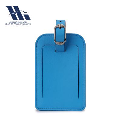 China Simple Fashion Personalized Custom Full Grain Leather Luggage Tag for sale