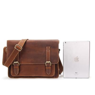 China Fashion Simple Fashion Man Shoulder Bags High Quality Genuine Leather Briefcase for sale