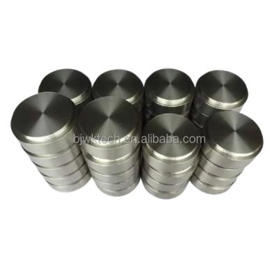 China High quality industry metal medical grade 5 titanium alloy 9999 sputtering forging round pvd shooting target for sale